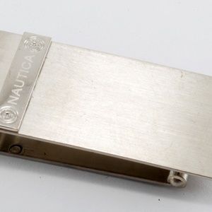 Nautica Brushed Silver Plated Brass Money Clip